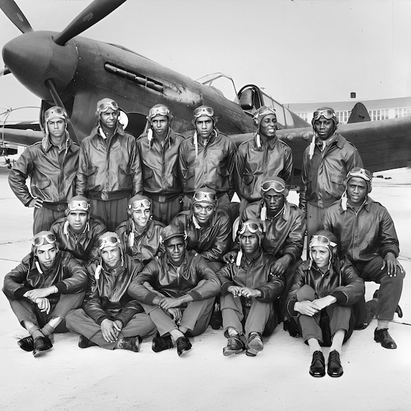 Black History Tuskegee Airmen 1942 African American Wall Art Decor Print