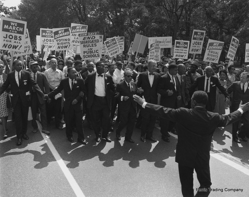 Civil rights march 1963 washington d c mlk i have etsy