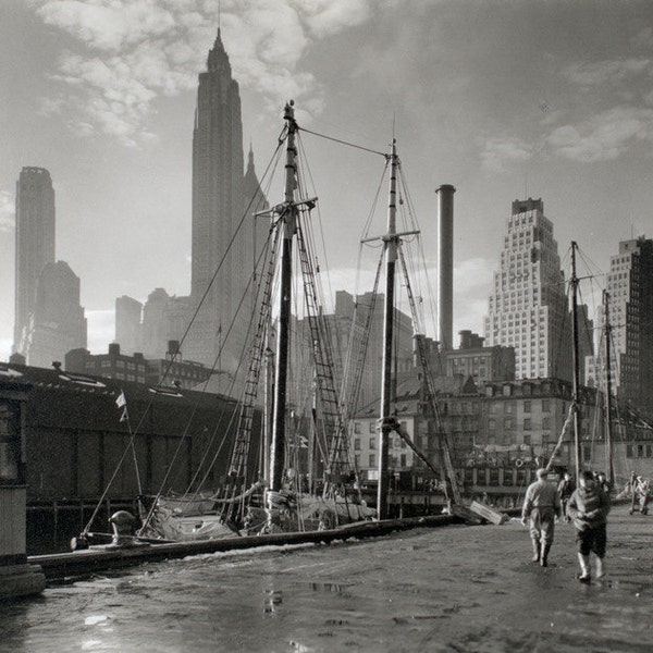 1935 Fulton Street - Manhattan - Vintage - Photo - New York City - NYC - Photograph - Photography - Print - Art - History - Empire State