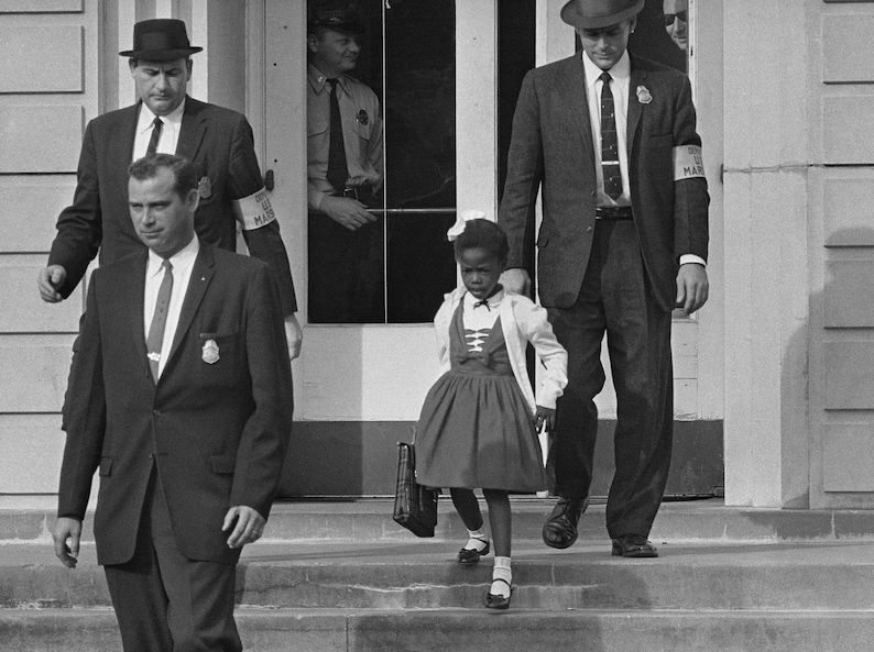 African American Art, Ruby Bridges, African American Wall Art, African American Photo, Civil Rights Photo, Black Art, Black Woman Art 