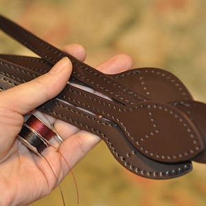 Mcraft Handmade Brown Leather Shoulder Strap Repair Kit to 