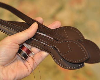 Mcraft® Handmade Vachetta Leather Handle Protector Cover Strap 