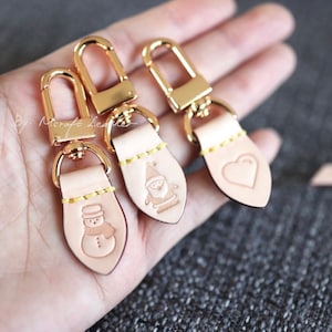 Charm para mini bolso de cuero Mcraft® Vachette / tirador de cremallera / lengüetas de cremallera, compatible con bolsos Speedy 20 y accesorios de pochette, etc.