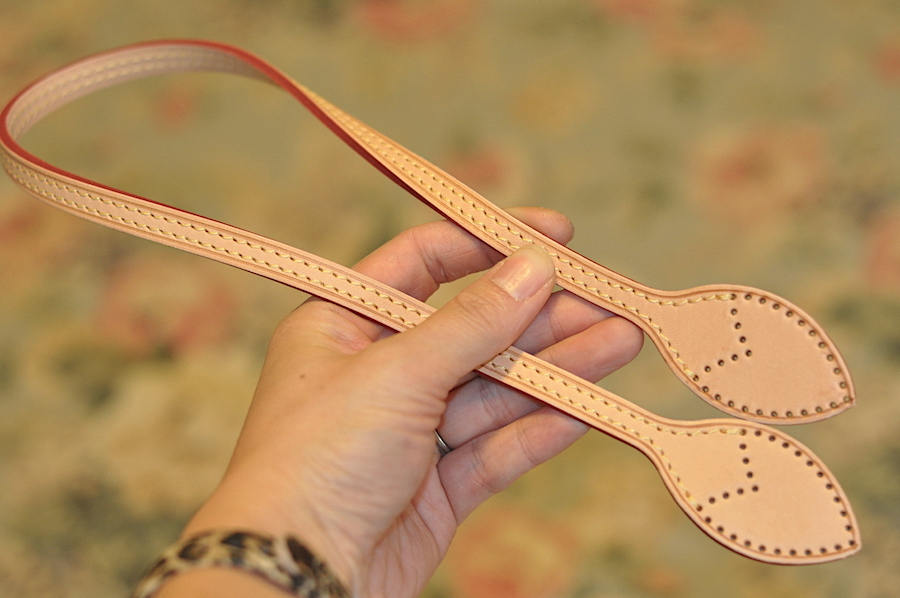 Handbag Accessories Details about 1 pair real vachetta leather handles