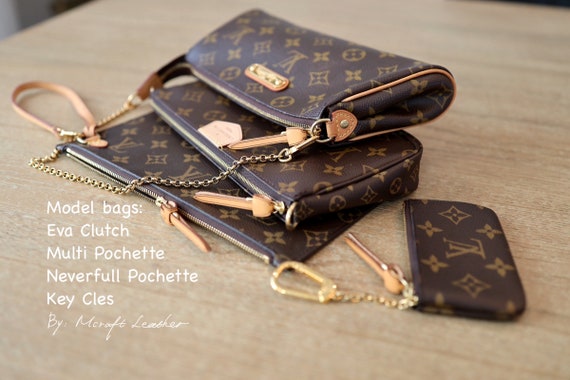 Mcraft Leather zipper pull made for Louis Vuitton Monogram speedy