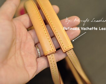 Mcraft Handmade Vachetta Leather Handle Protector for Neverfull