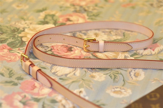 Pink Fixed Crossbody Vachetta Shoulder Strap Replacement For Louis Vuitton