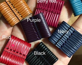 Mcraft® Handmade Epi Leather String slide keeper:  vintage EPI Noe bucket bags