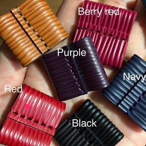 Sujetador deslizante de cordón de cuero Epi hecho a mano Mcraft®: bolsos cubo vintage EPI Noe