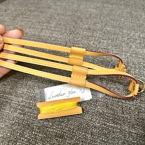 Mcraft Custom Listing, keine Rückgabe : ein Paar Seitenspanngurte aus patiniertem Vachetta Leder für DIY Neverfull Uhr mm Uhr Reparaturen