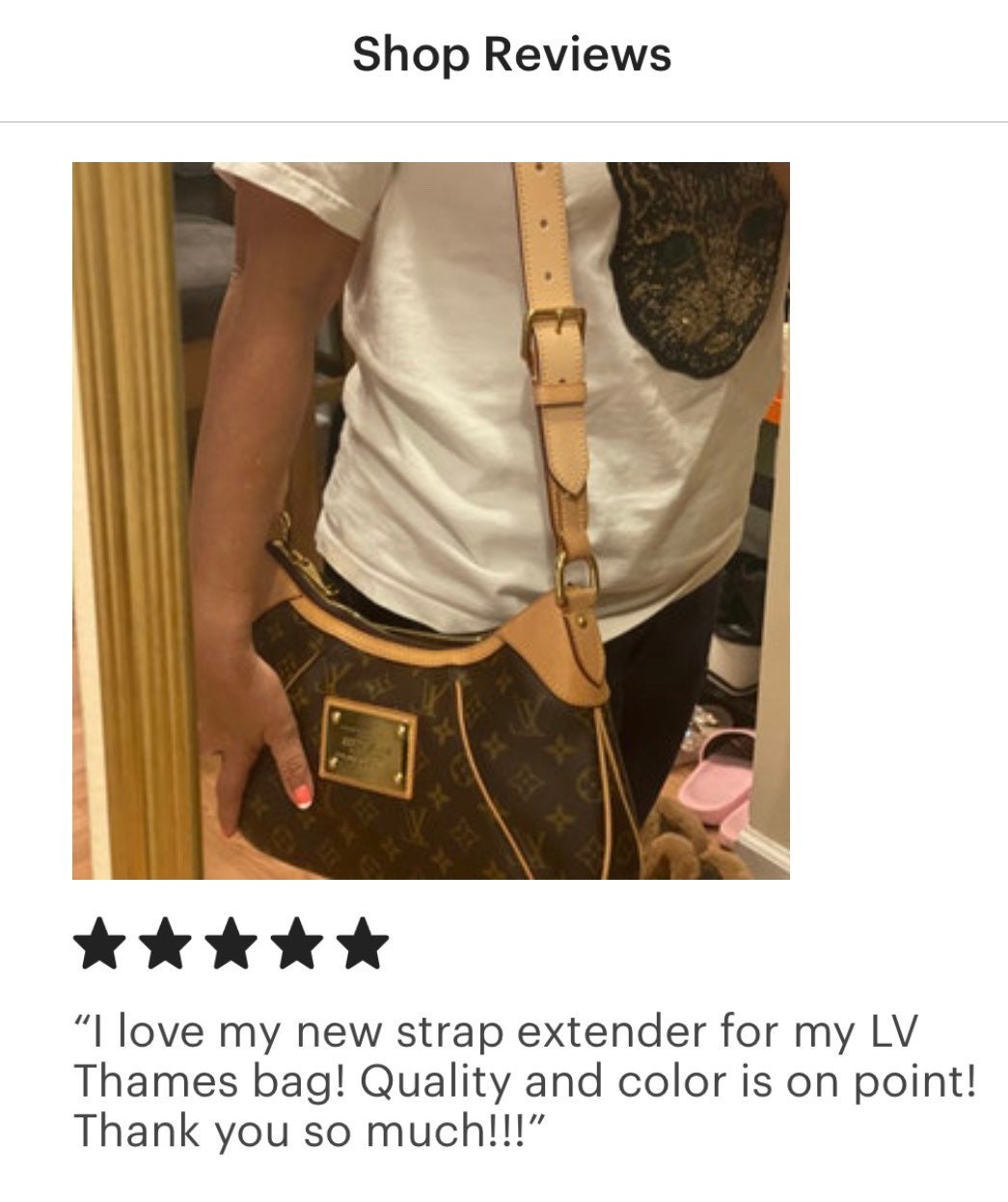 LV Dupe Printed PU Leather Sling Bag
