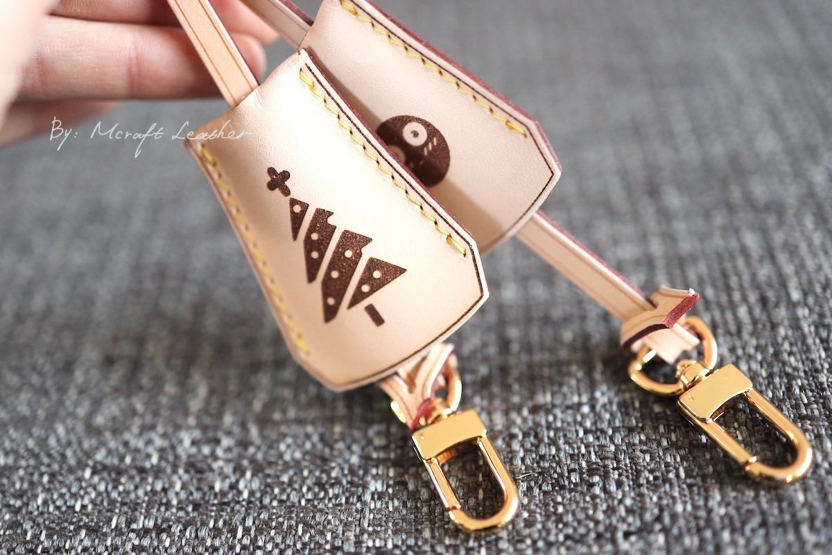 Mcraft® Handmade Personalized Vachetta Leather Key Bell Purse 