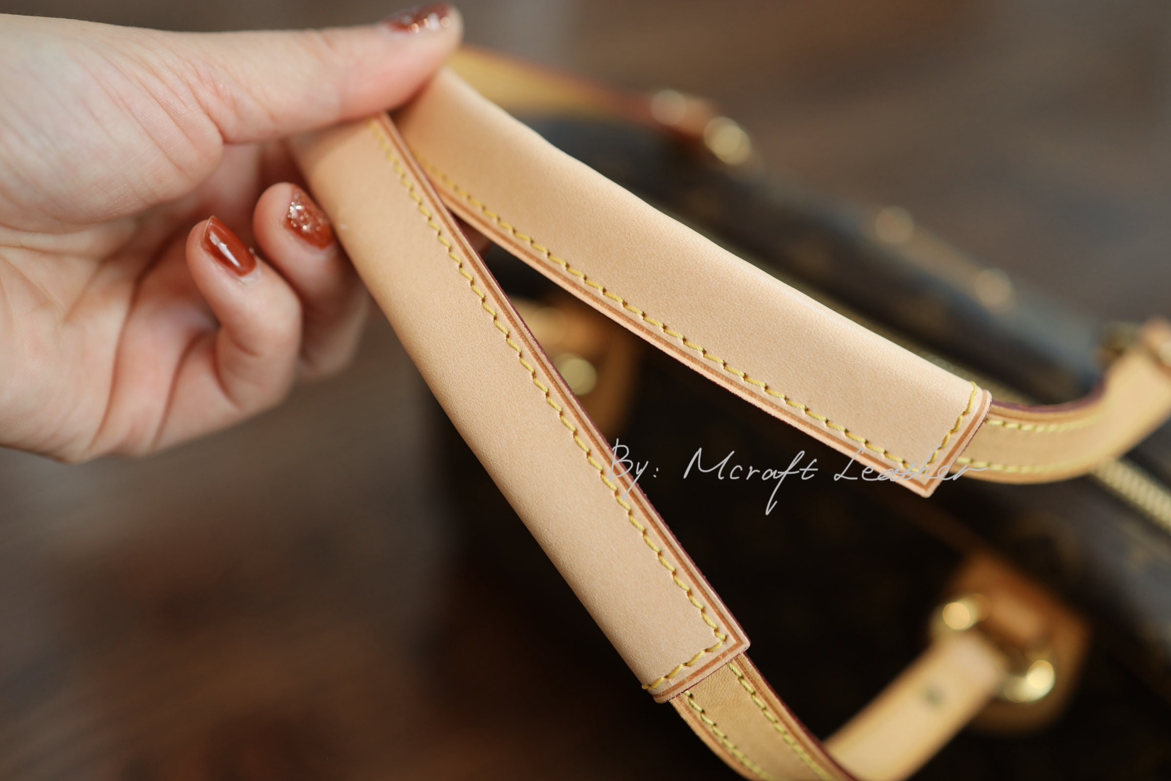 Mcraft Custom Order: Handle Cover/protecter for Monogram Bags 