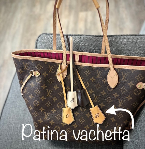 Charme de sac main clochette en cuir de vachette personnalis