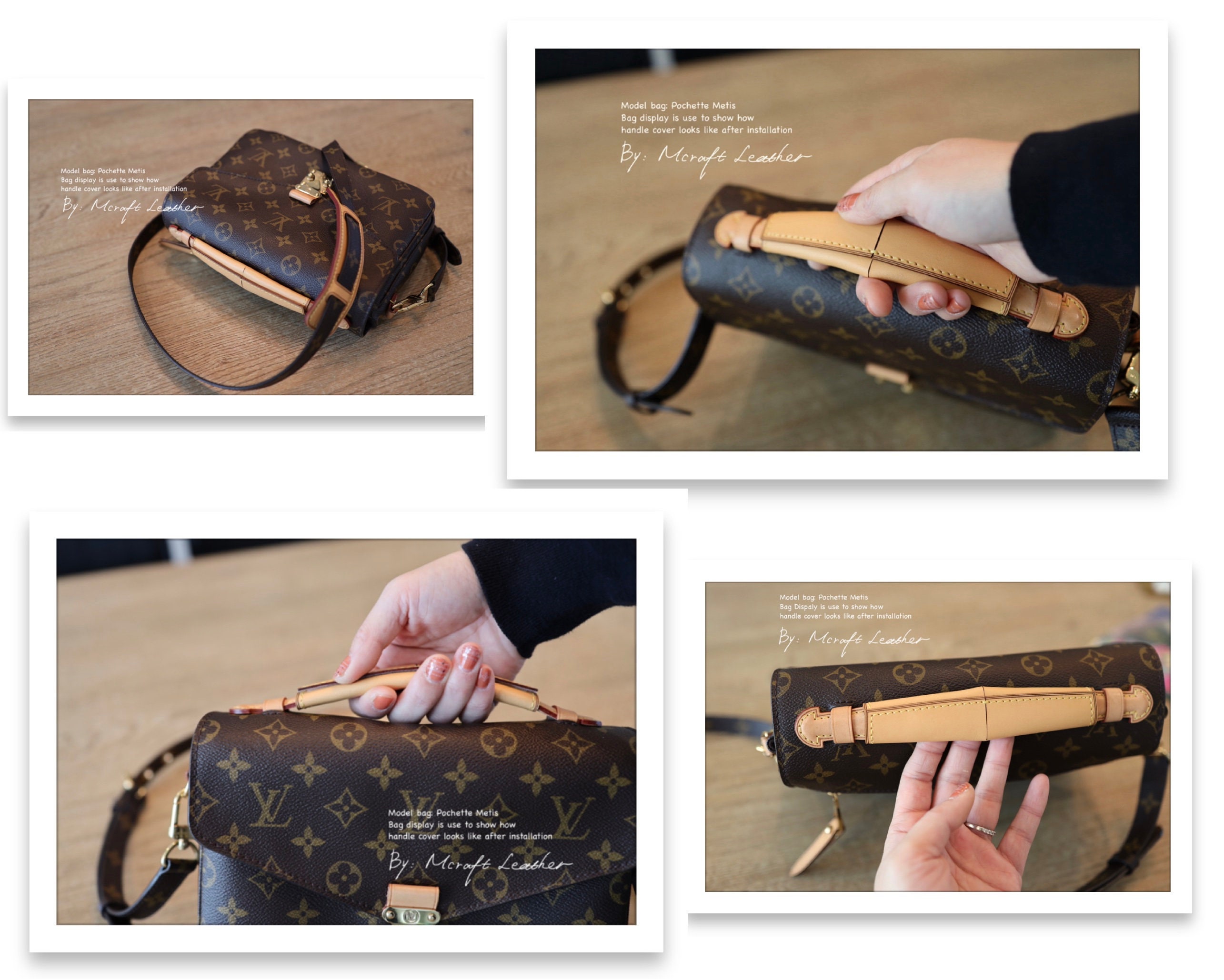 Louis Vuitton Pochette Metis Monogram Empreinte Leather Neutral