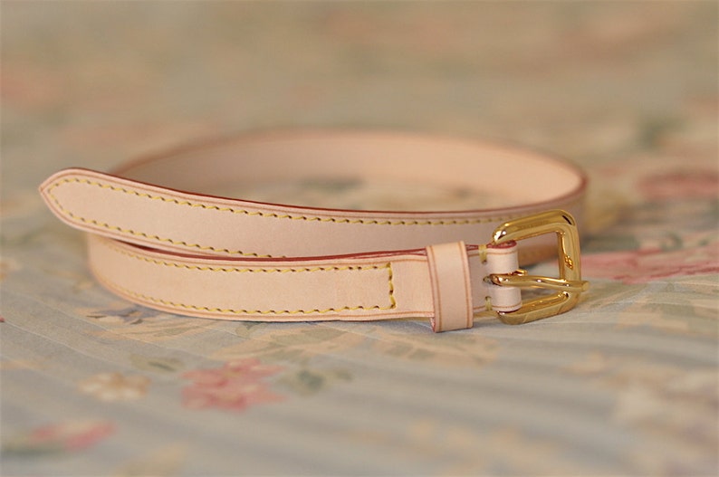 Mcraft Vachetta leather cross body strap extender for Louis Etsy