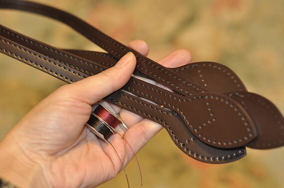 Mcraft Handmade Patina Vachetta Leather Shoulder Strap Repair