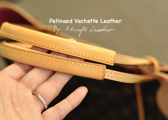 Mcraft® Handmade Vachetta Leather Handle Protector Cover Strap 
