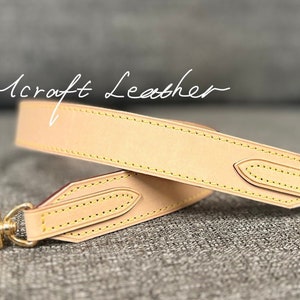 30mm Vachetta Leather Crossbody Strap for Graceful, Artsy & Designer Bags – Handmade Patina Strap Replacement
