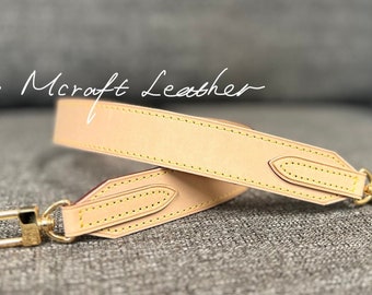 Mcraft® 30mm Vachetta leather handle /shoulder/cross body strap, compatible with Monogram Azur graceful mm, pm, Artsy etc. (NO RETURN)