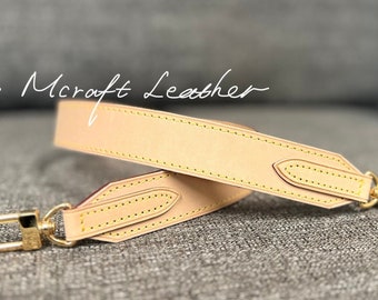 30mm Vachetta Leather Crossbody Strap for Graceful, Artsy & Designer Bags – Handmade Patina Strap Replacement