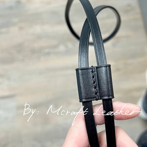 Handmade Black Leather Drawstring: String Keeper for Neo Noe Bags