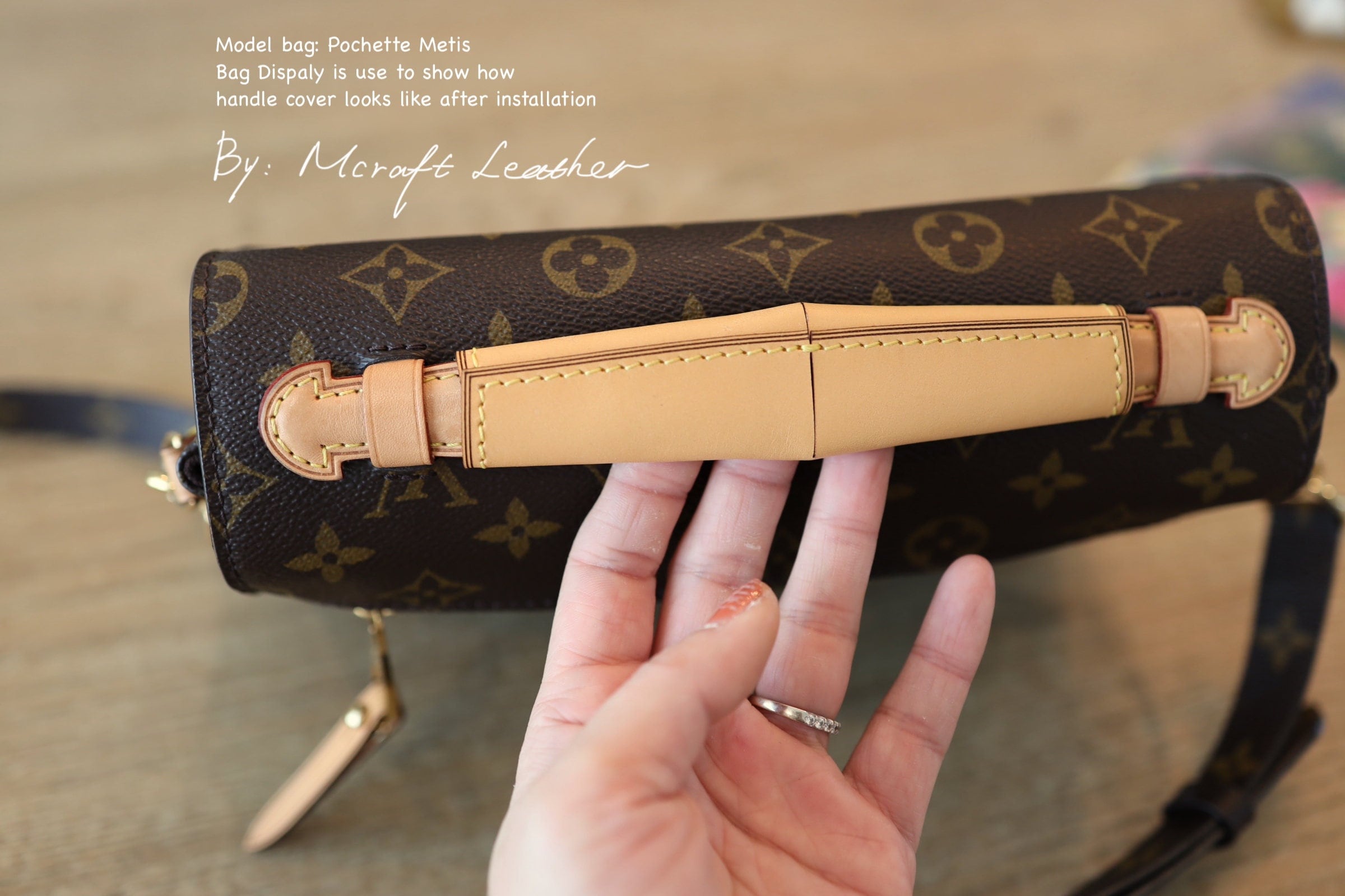 How to make the covers for LV vachetta handles,Louis Vuitton Handle Covers,  Crochet Covers 