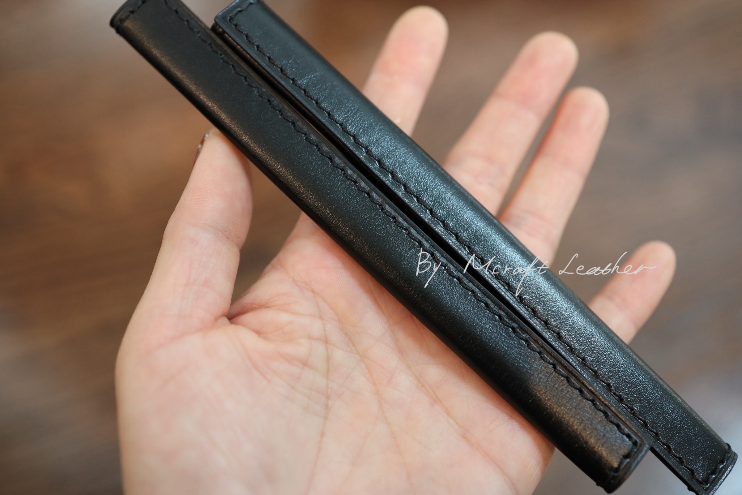 Mcraft® Handmade Black Leather Handle Protector/strap Cover 