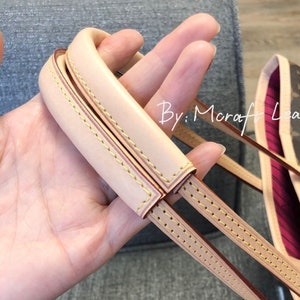 Mcraft® Handmade Vachetta Leather Handle Protector for Neverfull 10mm Straps