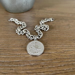 Stainless Steel Zodiac Charm Ankle Bracelet Aquarius Pisces Aries Taurus Gemini Cancer Leo Virgo Libra Scorpio Sagittarius Capricorn