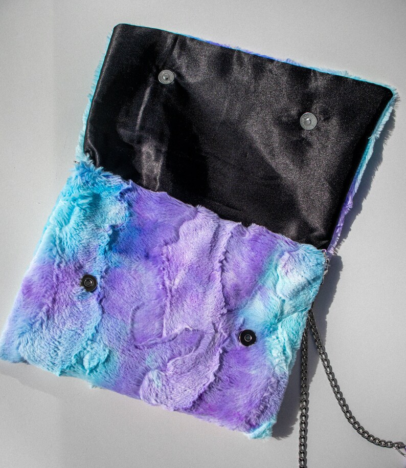Pastel Faux Fur Purse Faux Fur Bag Pastel Goth Purse Furry Etsy