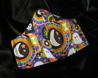 Cute Ghost Skull Witchy Face Mask, Kawaii Goth, Reusable Face Mask, Washable Face Mask, Goth Face Mask, Adjustable Straps, Kawaii Goth