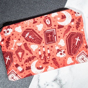 Porta-moedas de vampiro, porta-moedas gótico, porta-moedas de Halloween, porta-cartões de visita, porta-cartões de crédito, presentes de bruxa, carteira de Halloween, morcego