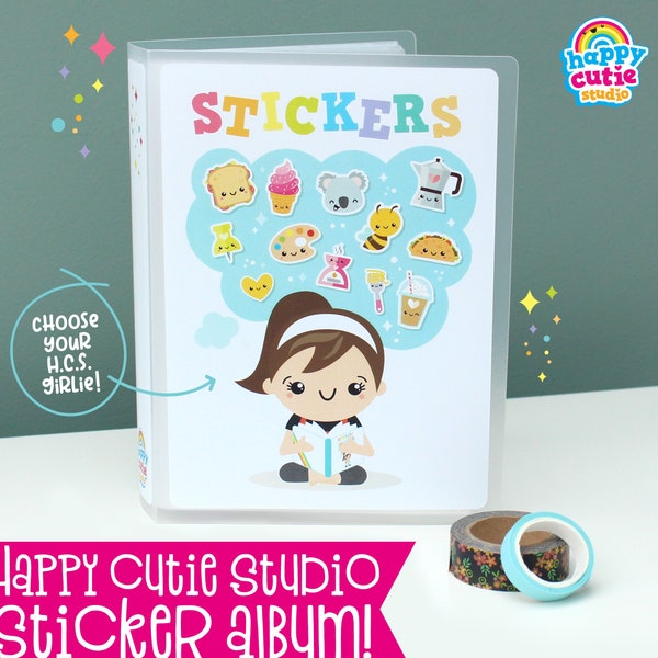 Happy Cutie Studio Sticker Album/Sticker Storage/Sticker Folder/Kawaii/Cute