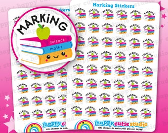 48 Cute Marking/Teacher/School Planner Stickers