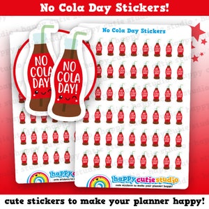 54 Cute No Cola Day/Cola/Soda/Pop Planner Stickers
