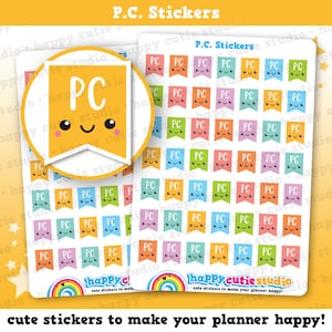 49 Cute P.C. Flags/Pension Credit Payment/Planner Stickers