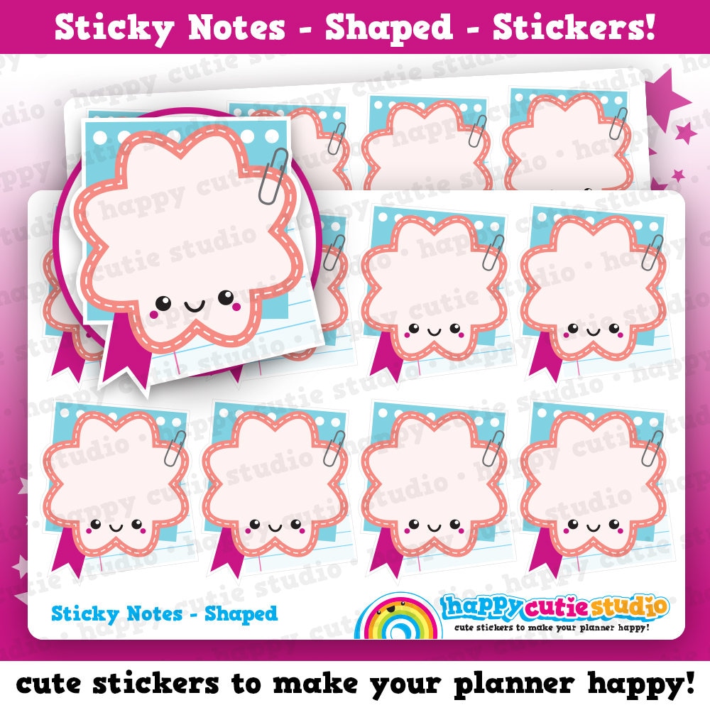 8 Cute Sticky Notes Shaped/functional/practical Planner | Etsy