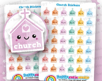 42 Cute Church Planner Stickers
