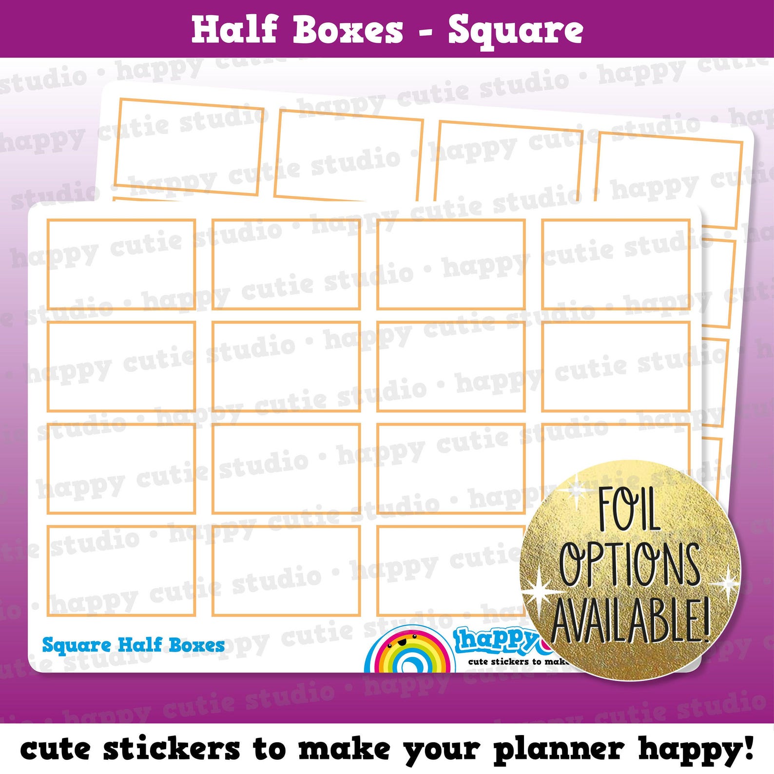 16 Cute Half Box/functional/practical Planner Stickers - Etsy