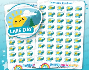 Lake Day Planner Stickers