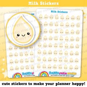 64 Cute Breast Milk/Milk Drop/Breastfeeding Planner Stickers