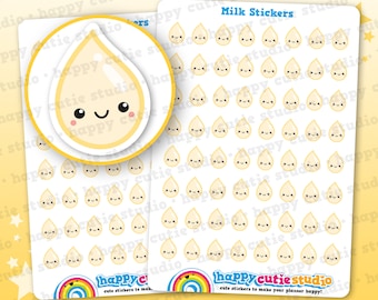64 Cute Breast Milk/Milk Drop/Breastfeeding Planner Stickers