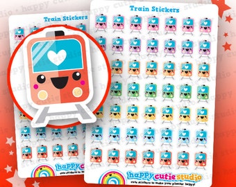 49 Cute Train/Transport/Commute Planner Stickers