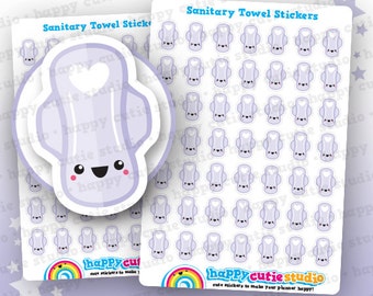 49 Cute Sanitary Towel Planner Stickers