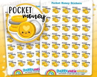 35 Pocket Money Planner Stickers