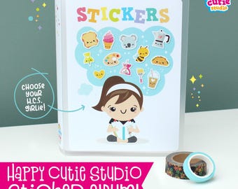 Happy Cutie Studio Sticker Album/Sticker Storage/Sticker Folder/Kawaii/Cute