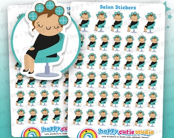 40 Salon/Hairdresser/Hair/Beauty Appointment Girl Planner Stickers