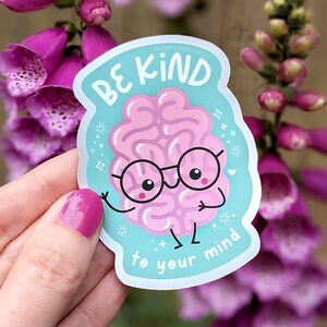 Happy Cutie Studio Be Kind To Your Mind Large Sticker/Laptop/Vinyl/Kawaii/Cute