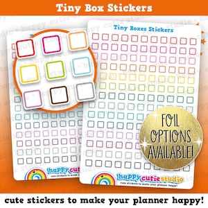 154 Cute Colourful Tiny Box/Functional/Practical Planner Stickers